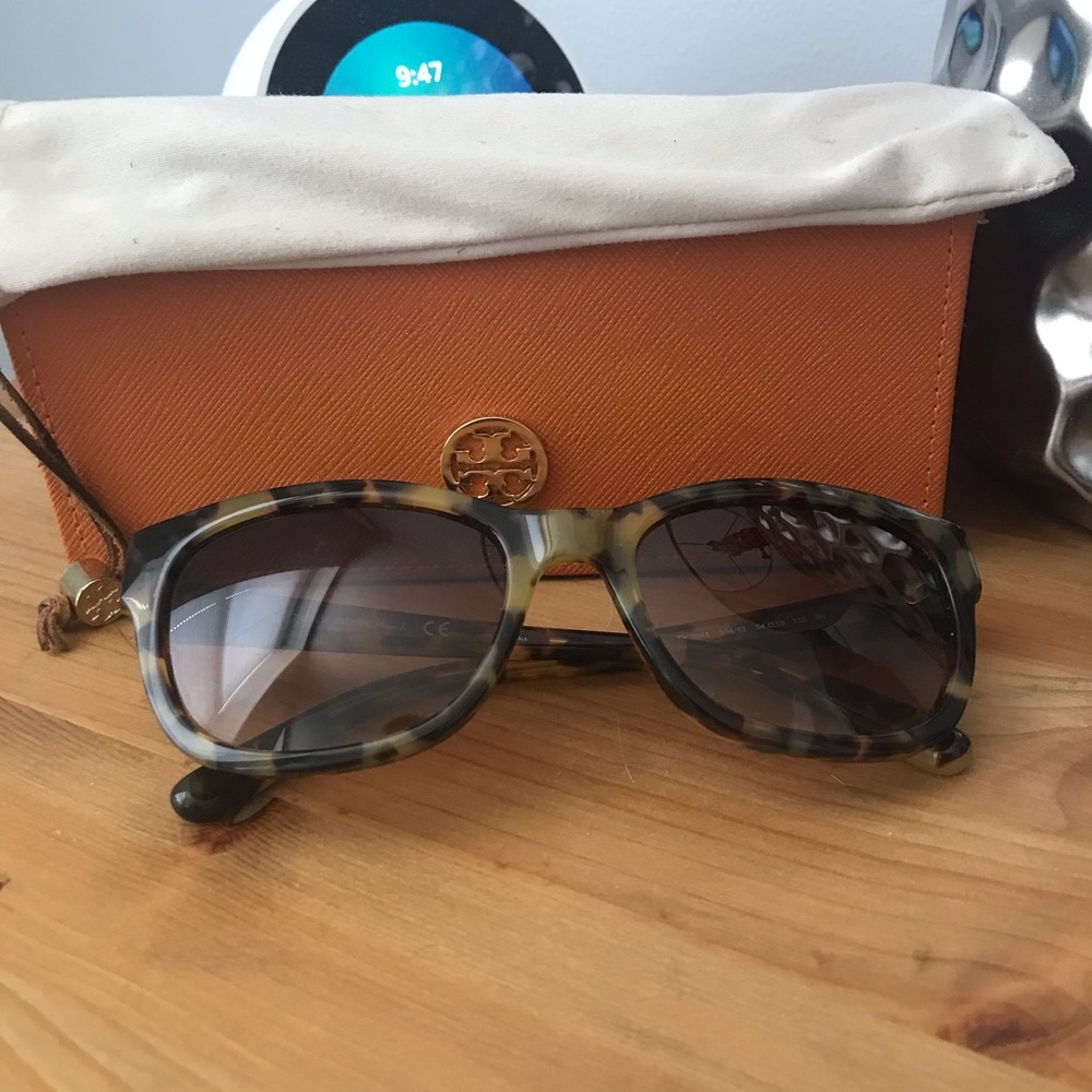 Tory Burch tortoise shell sunglasses